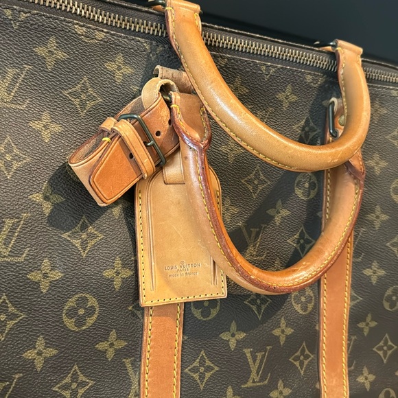 SALE 🔥AUTHENTIC LARGE LOUIS VUITTON KEEPALL 55 TRAVEL DUFFEL BAG LV MONOGRAM - Picture 6 of 11